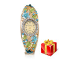 High Quality Beautiful Jewelry Colorful Plated Flower Women Wristwatch Gifts